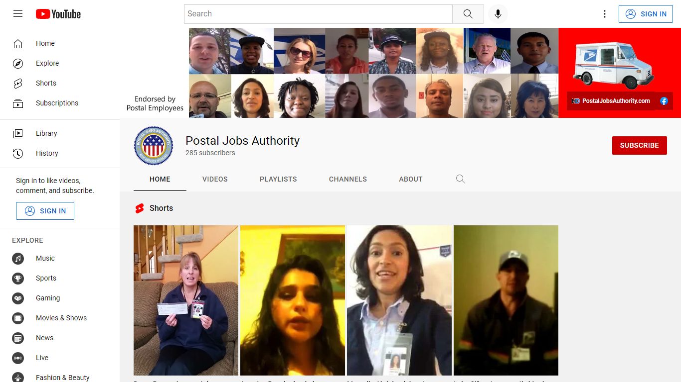 Postal Jobs Authority - YouTube